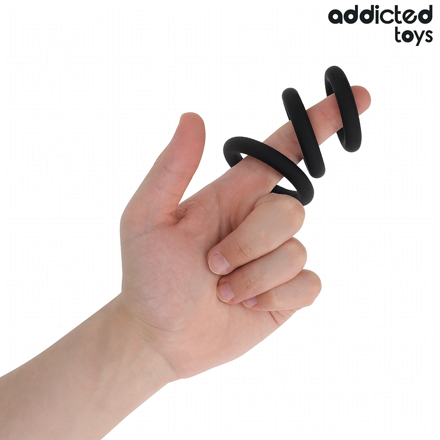 ADDICTED TOYS - SET SILIKONRINGE MODELL 1 – Bild 3