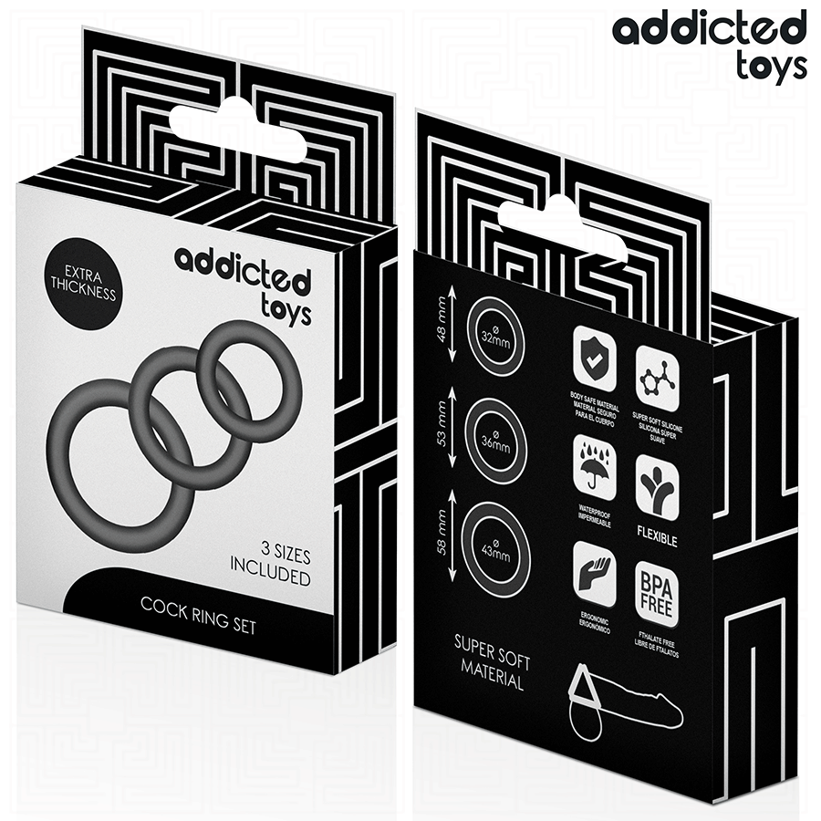 ADDICTED TOYS - SET SILIKONRINGE MODELL 1 – Bild 6
