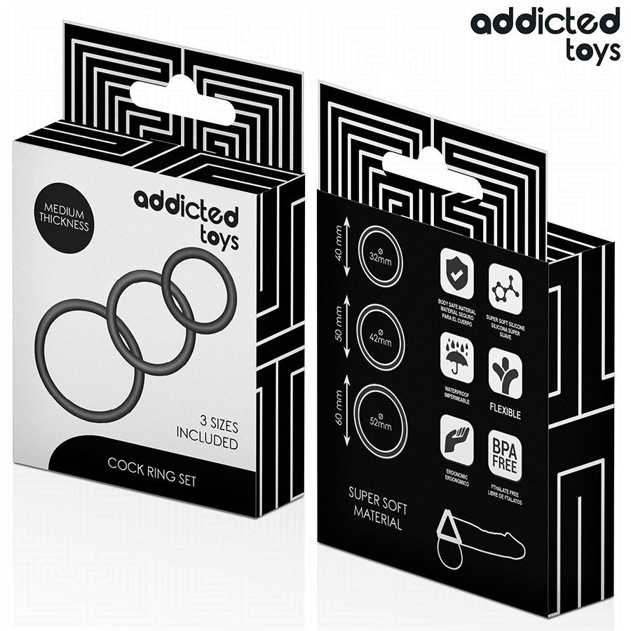 ADDICTED TOYS - SET SILIKONRINGE MODELL 2 – Bild 6