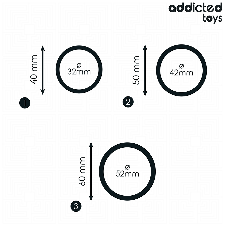 ADDICTED TOYS - SET SILIKONRINGE MODELL 2 – Bild 5