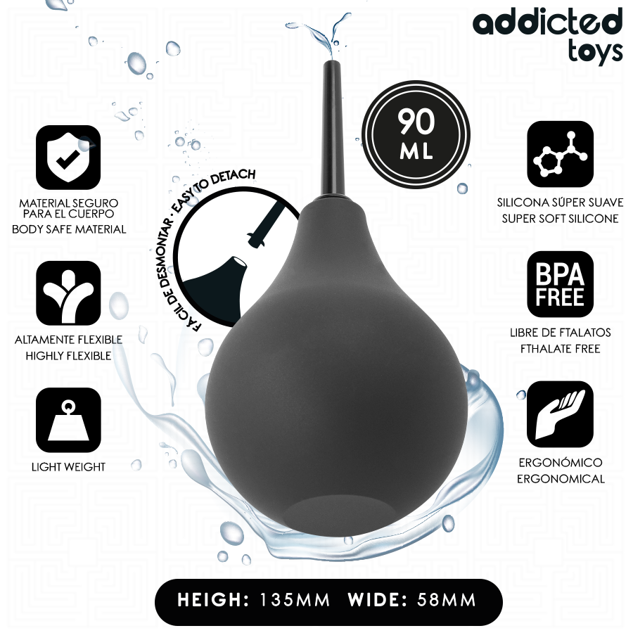 ADDICTED TOYS - REISE-ANALREINIGER GRÖSSE S 90 ML