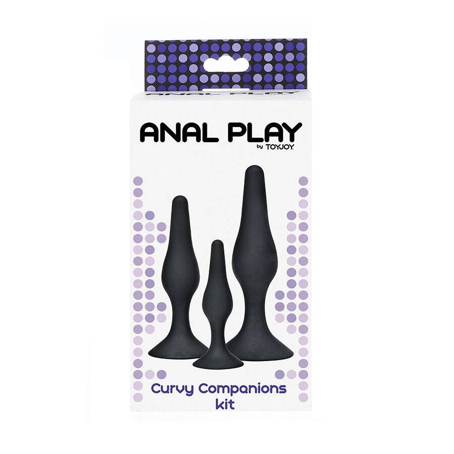 TOYJOY - ANAL PLAY CURVY COMPANIONS ANAL PLUG 3 STÜCK SCHWARZ – Bild 3