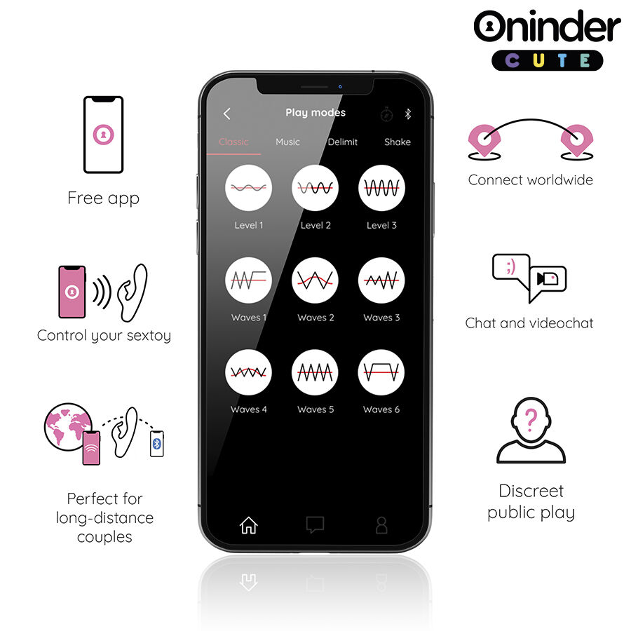 ONINDER CUTE - LOVE BUNNY VIBRATOR G-SPOT CLITORIS - KOSTENLOSE WELTWEITE APP – Bild 3