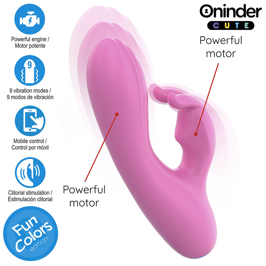ONINDER CUTE - LOVE BUNNY VIBRATOR G-SPOT CLITORIS - KOSTENLOSE WELTWEITE APP – Bild 4