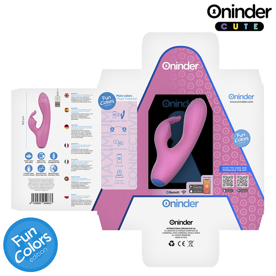ONINDER CUTE - LOVE BUNNY VIBRATOR G-SPOT CLITORIS - KOSTENLOSE WELTWEITE APP – Bild 5