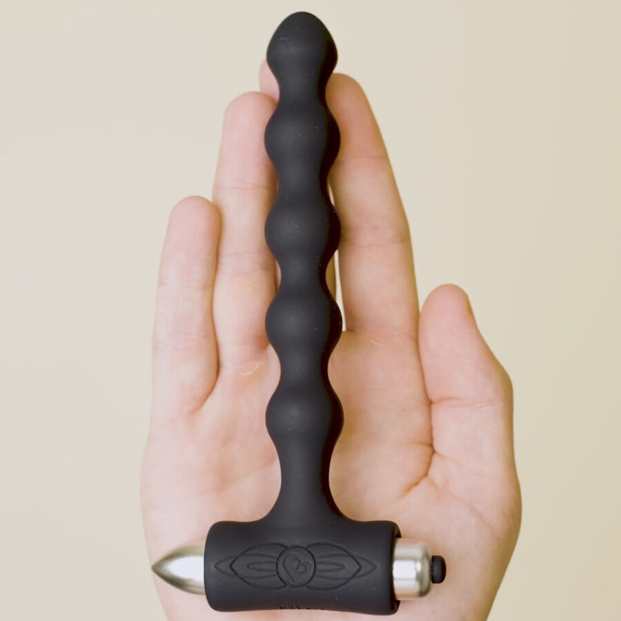 ROCKS-OFF - PETITE SENSATIONS PEARLS ANAL PLUG VIBRATOR SCHWARZ – Bild 5