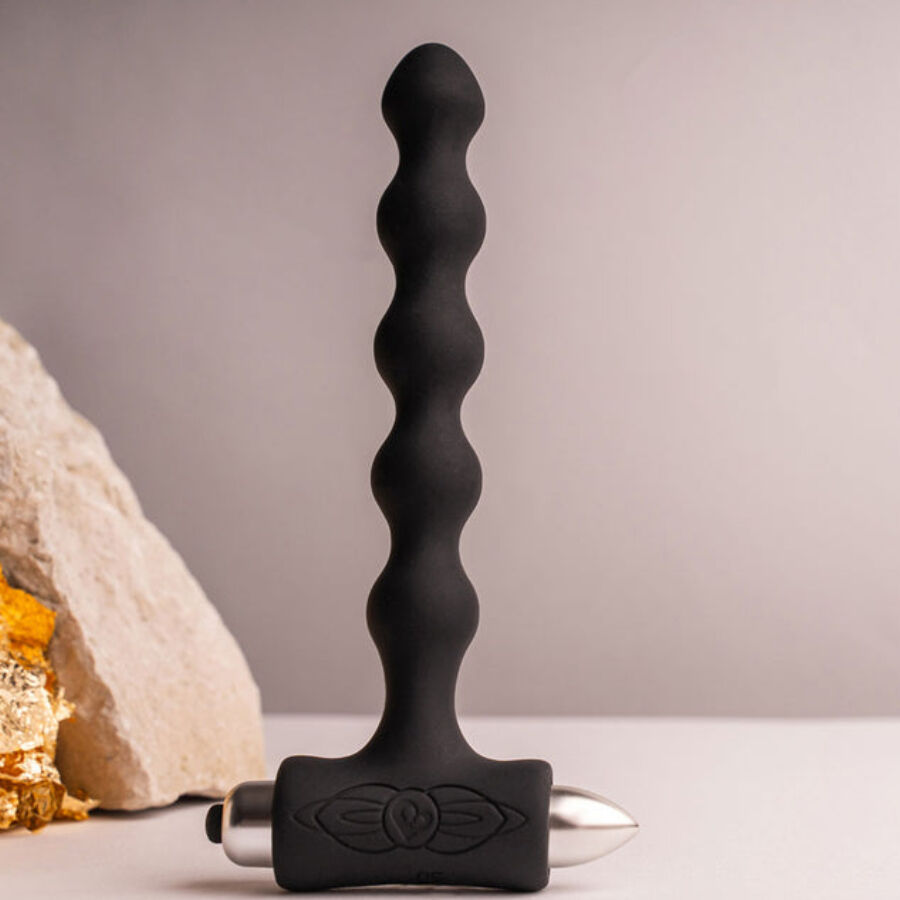 ROCKS-OFF - PETITE SENSATIONS PEARLS ANAL PLUG VIBRATOR SCHWARZ – Bild 8