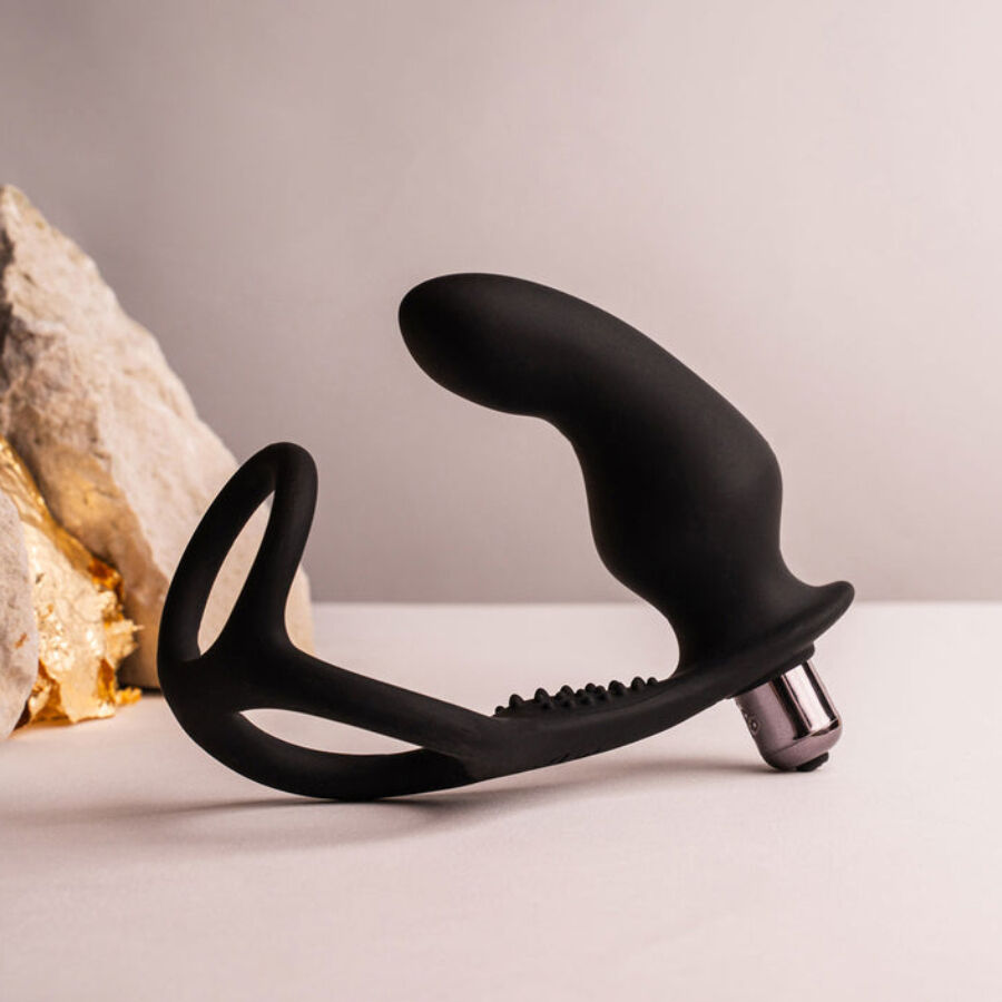 ROCKS-OFF - RO-ZEN RRO ANAL PLUG MIT VIBRIERENDEM PENISRING SCHWARZ – Bild 5