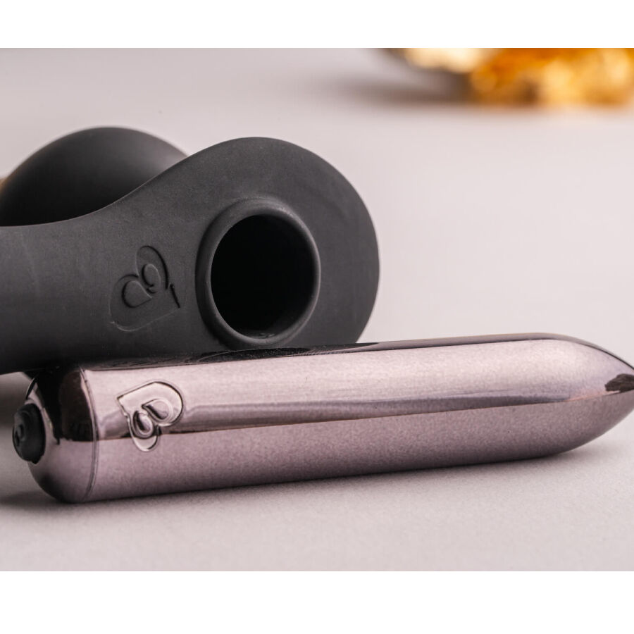 ROCKS-OFF - RO-ZEN RRO ANAL PLUG MIT VIBRIERENDEM PENISRING SCHWARZ – Bild 6