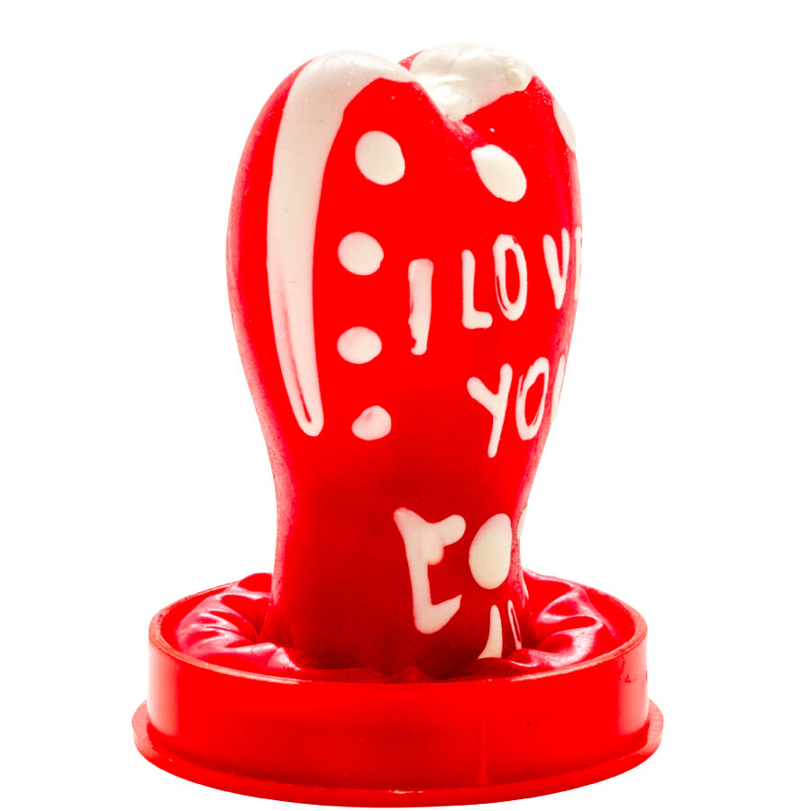 CONDOMERIE - HANDBEMALTE NEUHEITSKONDOME HERZ - ICH LIEBE DICH MODELL 1 – Bild 4