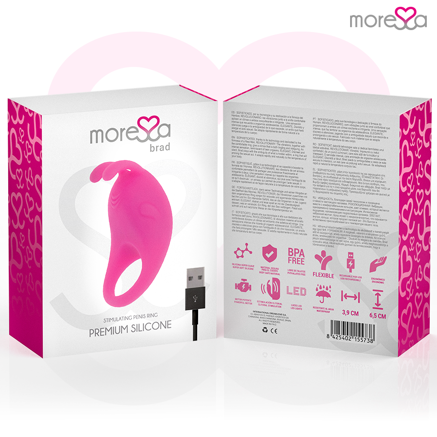 MORESSA - BRAD PREMIUM SILIKON WIEDERAUFLADBAR ROSA - Image 3