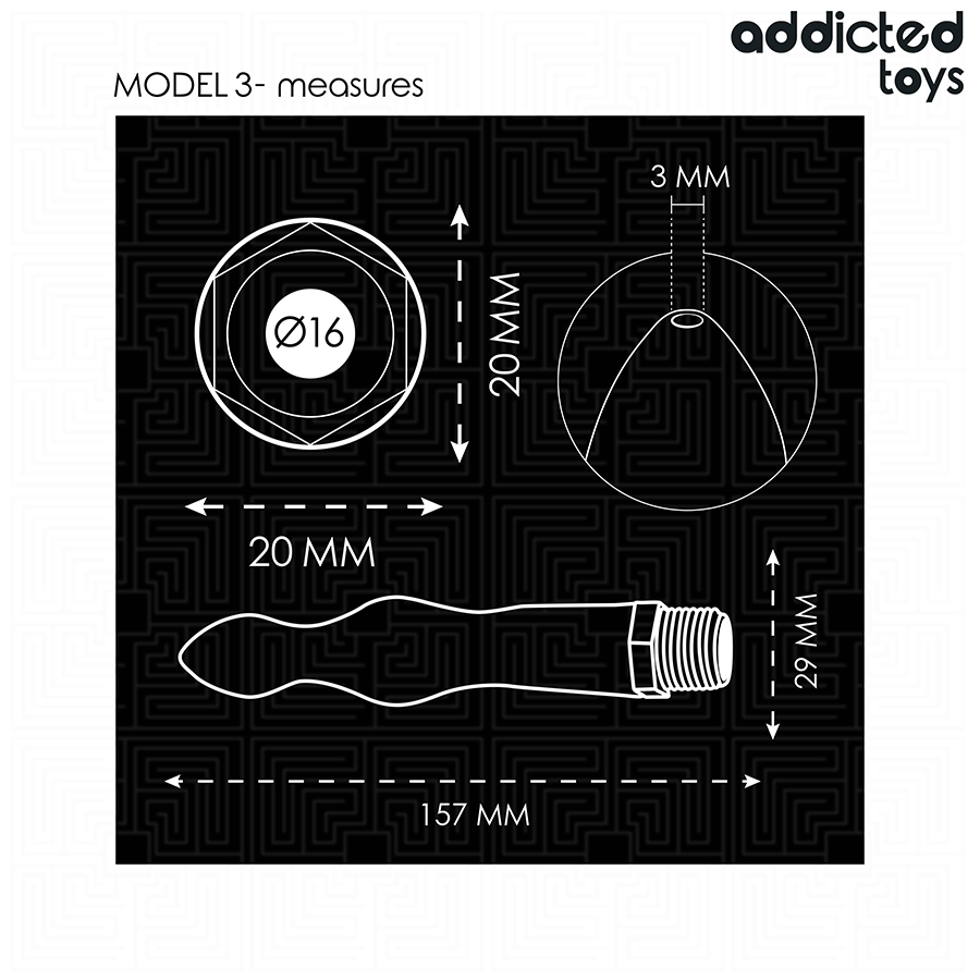 ADDICTED TOYS - ANAL CLEANER MIT UNIVERSALADAPTER MODELL 3 – Bild 7