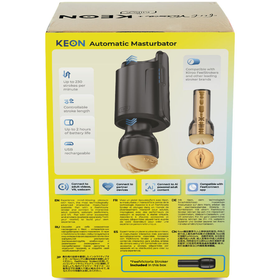 KIIROO - KEON WIFI COMBO VICTORIA JUNE AUTOMATISCHER MASTURBATOR + FEEL STROKER – Bild 3