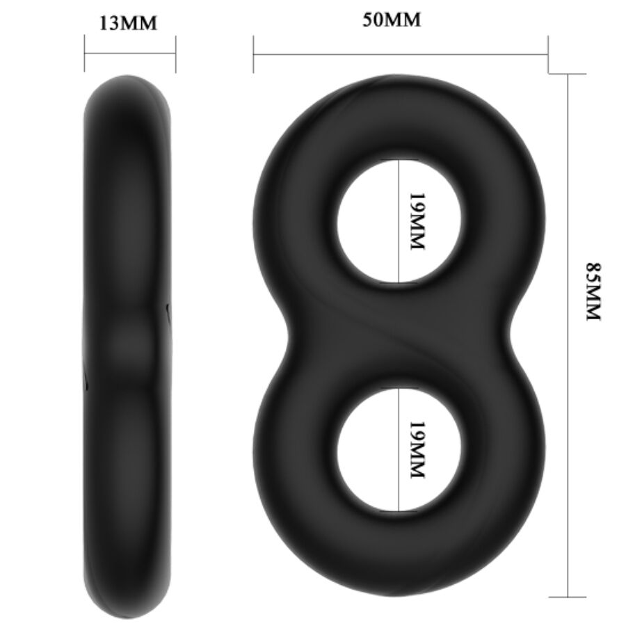 CRAZY BULL - ANILLO DOBLE SILICONA INFINITY – Bild 5