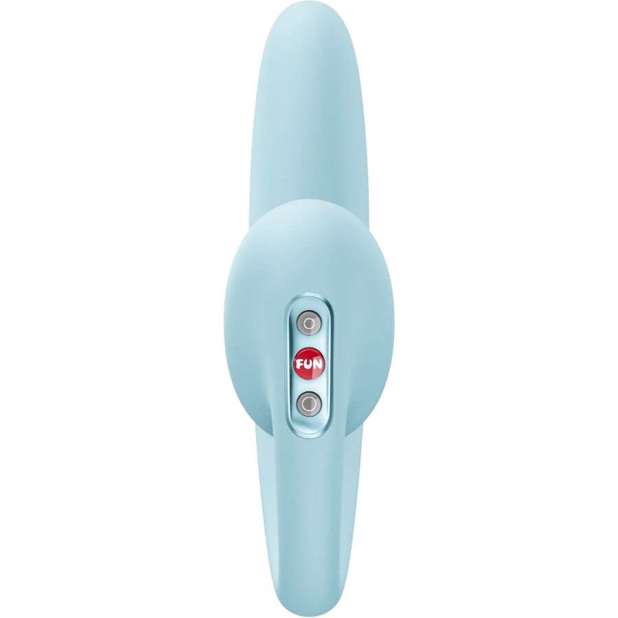 FUN FACTORY - CRESCENDO Einsetzbarer Doppel-Luftpuls-Vibrator Eisblau – Bild 3