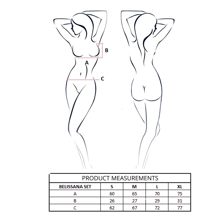 PASSION - BELISSANA BH + STRING SET VIOLETT L/XL – Bild 4