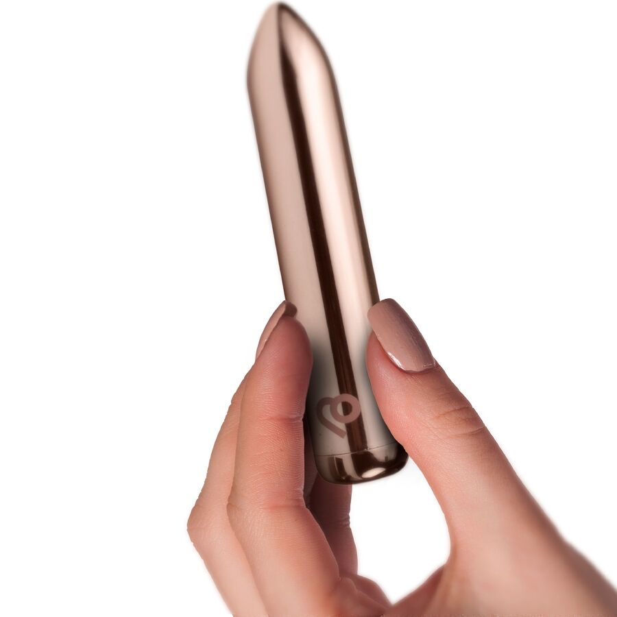 ROCKS-OFF - WIEDERAUFLADBARER VIBRIERENDER BULLET GOLDEN ROSE – Bild 5