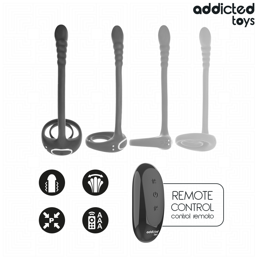 ADDICTED TOYS - P-SPOT VIBRIERENDER COCK RING MIT FERNBEDIENUNG – Bild 6