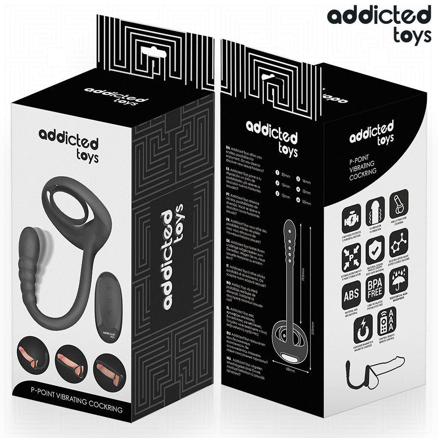 ADDICTED TOYS - P-SPOT VIBRIERENDER COCK RING MIT FERNBEDIENUNG – Bild 3