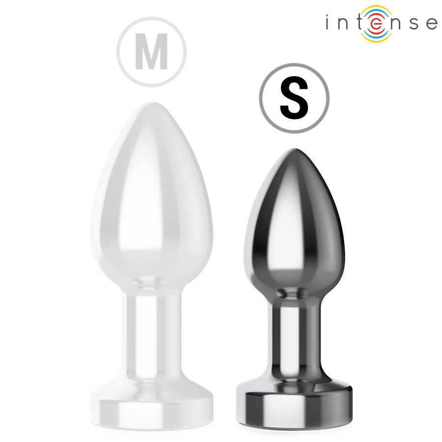 INTENSE - VIBRIERENDER ANALPLUG AUS METALL MIT LED-LEUCHTEN UND FERNBEDIENUNG - GRÖSSE S – Bild 7