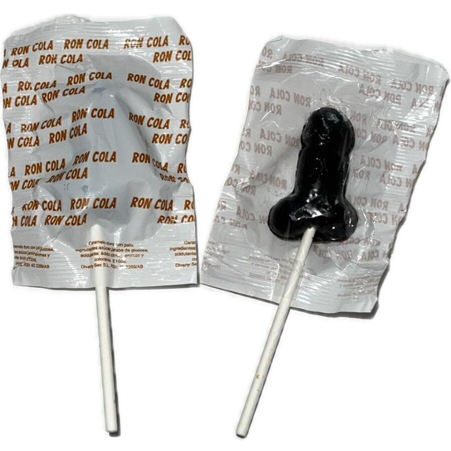 DIABLO GOLOSO - 1 PIRULETA PENE RON COLA 10% ALCOHOL