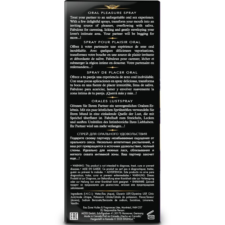 SHUNGA - WAVES LUSTIGES SPRAY ZUM ORALEN VERFÜHRERISCHER EXOTISCHER FRÜCHTE 20 ML – Bild 4