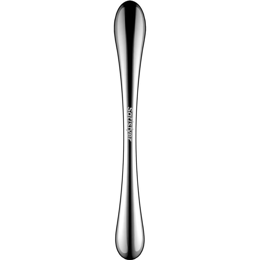 SATISFYER - COSMIC CREST 1 DOPPELDILDO AUS EDELSTAHL – Bild 4