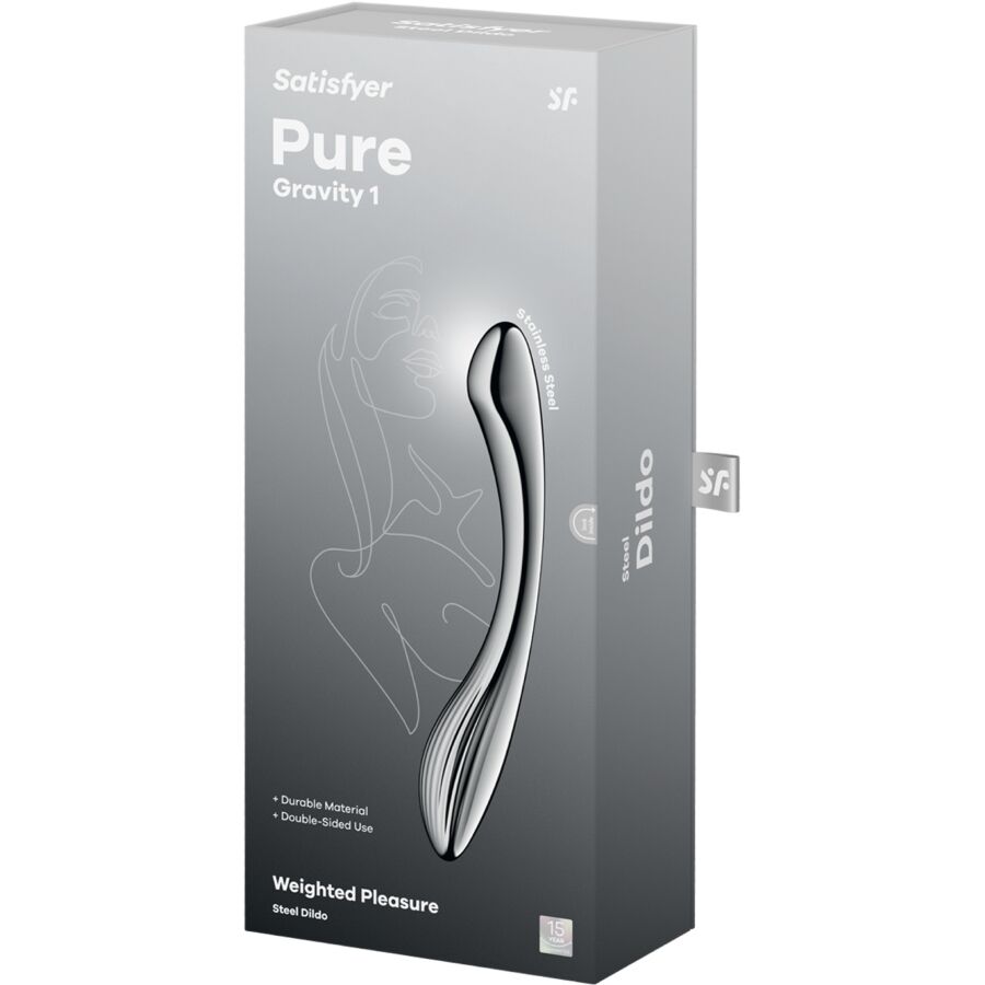SATISFYER - PURE GRAVITY 1 DOPPELENDELLER DILDO AUS EDELSTAHL – Bild 5