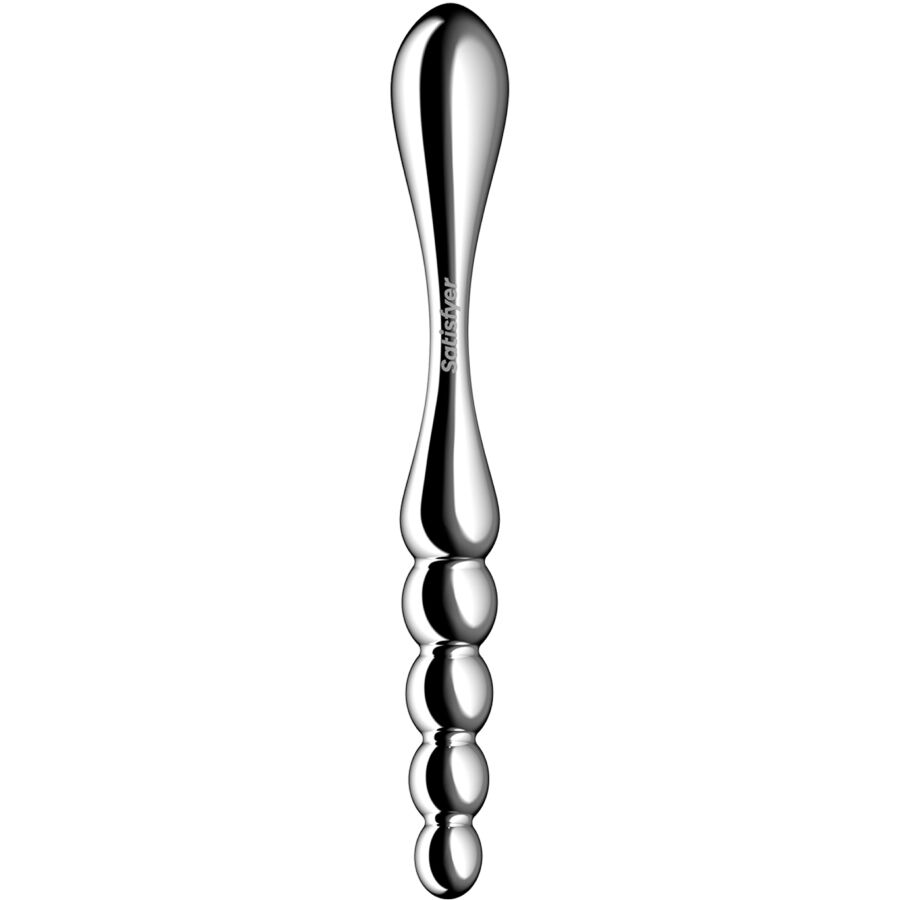 SATISFYER - STAR FORCE 1 DOPPELDILDO AUS EDELSTAHL – Bild 4