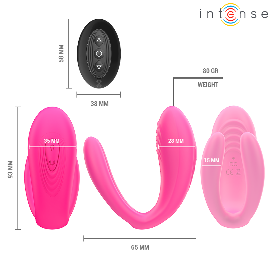 INTENSE - JULIA DOPPELVIBRATOR-KLEMMENSTIMULATOR MIT FERNBEDIENUNG – Bild 9
