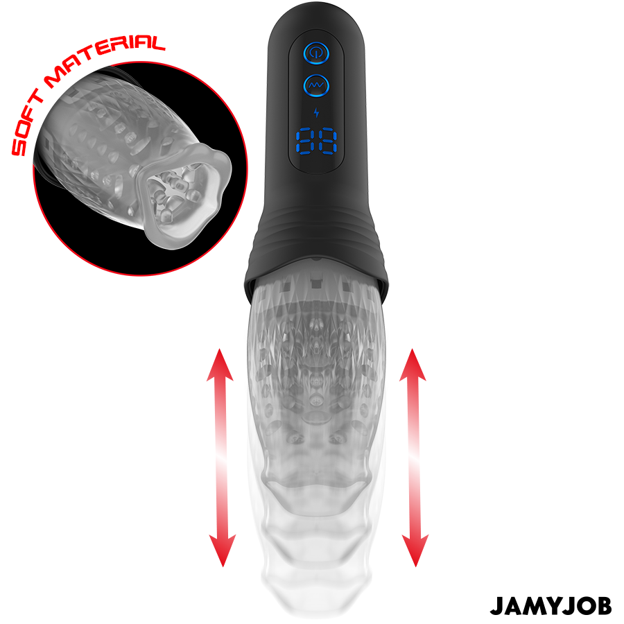 JAMYJOB - BLOW-R MASTURBATOR MIT STOSS- UND ROTATIONSFUNKTION – Bild 3