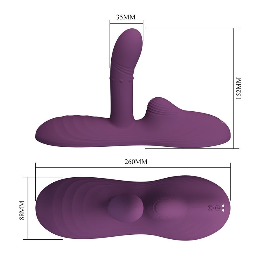 PRETTY LOVE - LUKA SITZVIBRATOR MIT WÄRMEEFFEKT UND FERNBEDIENUNG – Bild 6