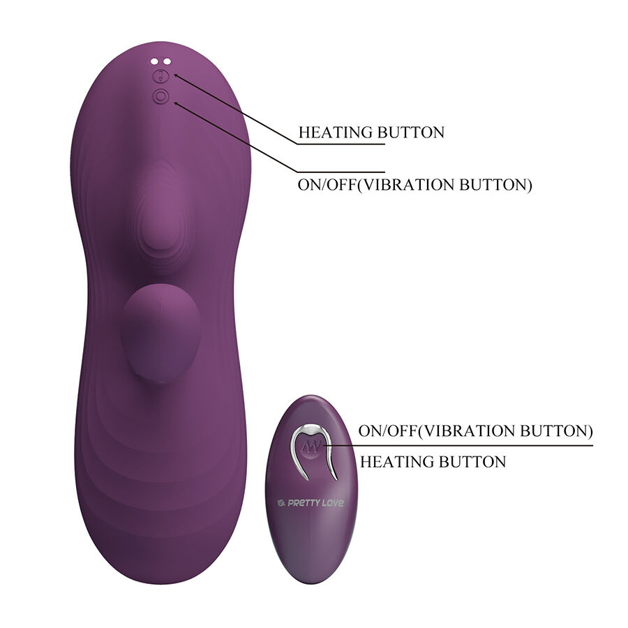PRETTY LOVE - LUKA SITZVIBRATOR MIT WÄRMEEFFEKT UND FERNBEDIENUNG – Bild 8