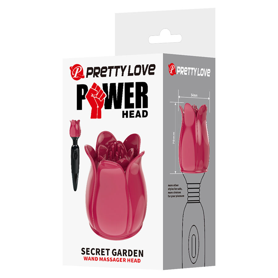 PRETTY LOVE - SECRET GARDEN CABEZAL MASAJEADOR ROSA – Bild 5