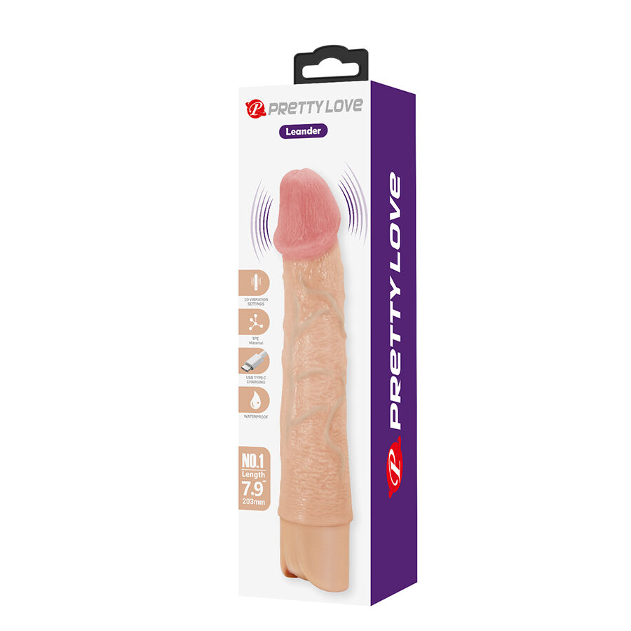PRETTY LOVE - LEANDER FLEXIBLER REALISTISCHER VIBRATOR – Bild 10