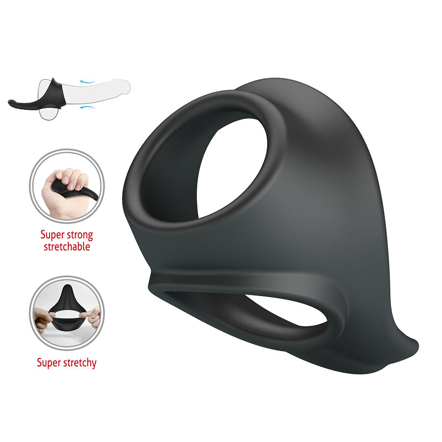 CRAZY BULL - ZADOK ANILLO ERGONÓMICO CON ESTIMULADOR DE PERINÉ – Bild 6