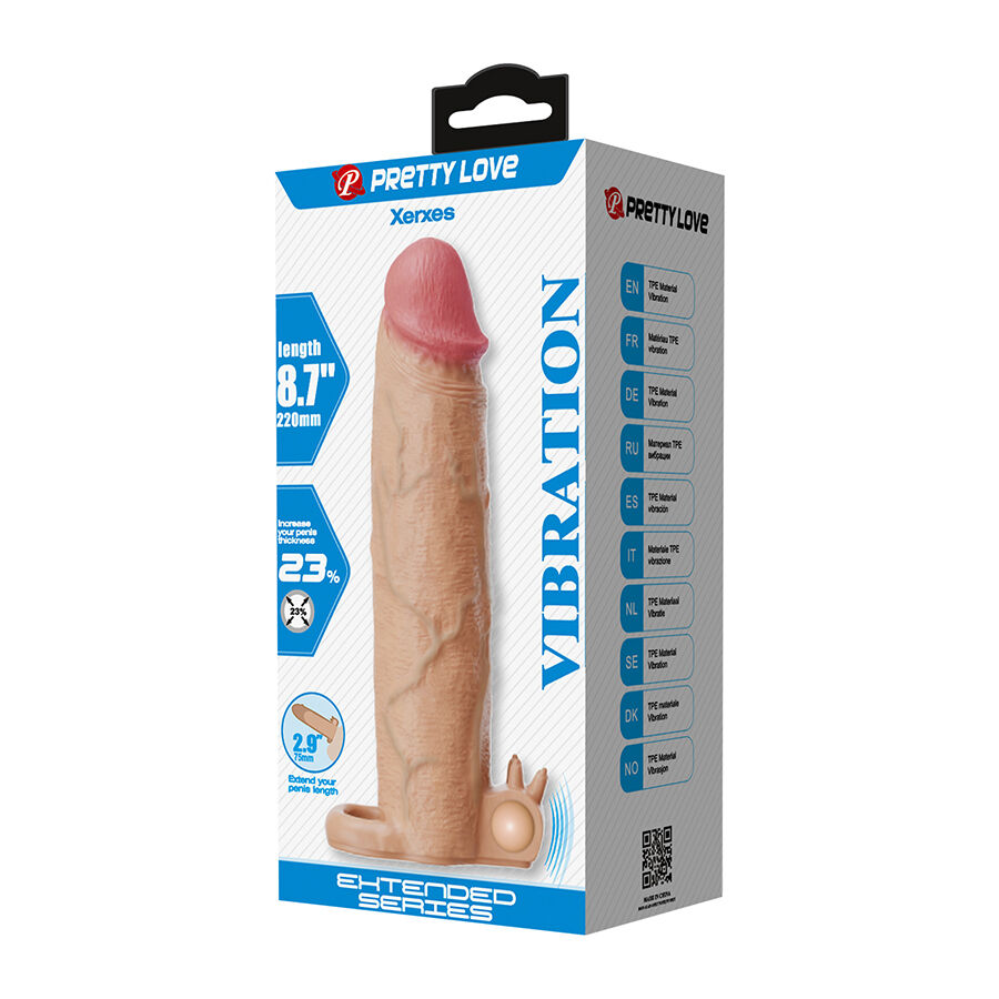 PRETTY LOVE - XERXES PENISHÜLLE MIT KLITORALSTIMULATOR UND VIBRATION – Bild 5