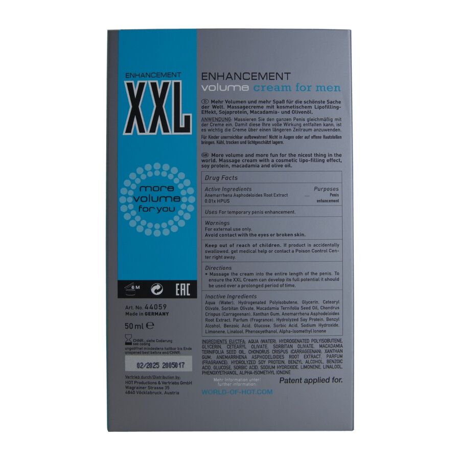 HOT - CREMA POTENCIADORA XXL PARA HOMBRE 50 ML – Bild 4