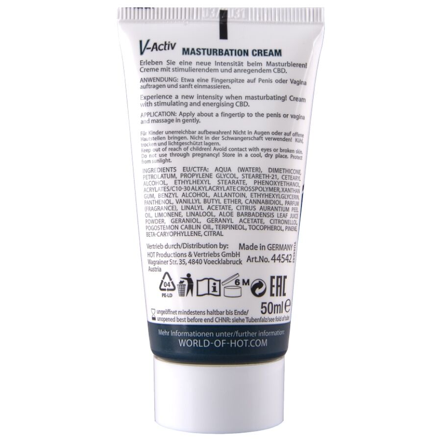 HOT - MASTURBATIONSCREME MIT CBD UNISEX 100ML – Bild 5