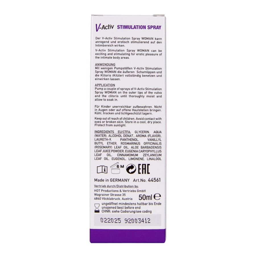 HOT - V-ACTIV STIMULATIONSSPRAY FÜR FRAUEN 50 ML – Bild 7