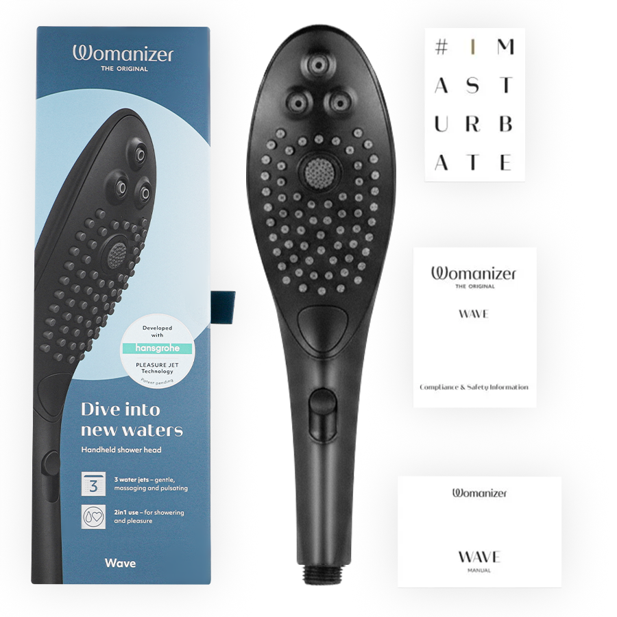 WOMANIZER - WAVE KLITORALSTIMULIERENDER DUSCHKOPF SCHWARZ – Bild 5