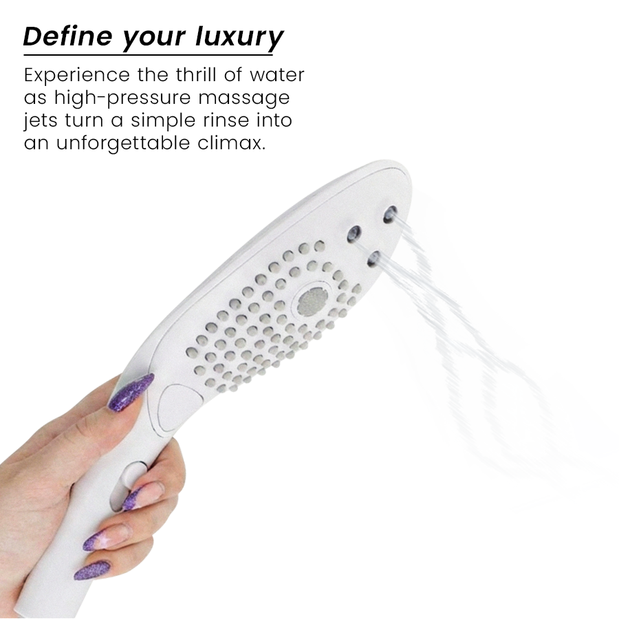 WOMANIZER - WAVE KLITORALSTIMULIERENDER DUSCHKOPF WEISS – Bild 5