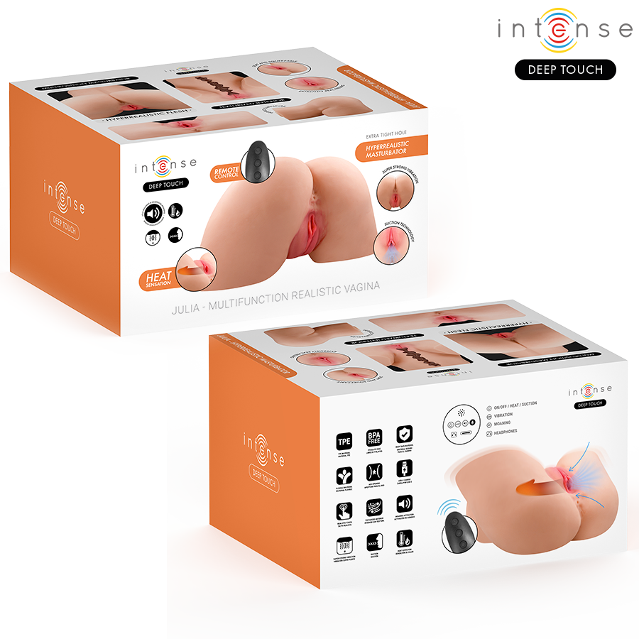 INTENSE DEEP TOUCH - JULIA VAGINALMASTURBATOR MIT SAUG-, WÄRME-, VIBRATIONS- UND SPRACHEFFEKTEN SOWIE FERNBEDIENUNG, 9 KG – Bild 7