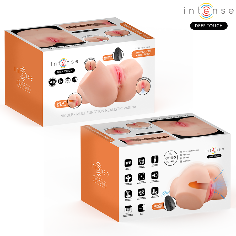 INTENSE DEEP TOUCH – NICOLE VAGINALMASTURBATOR MIT SAUG-, WÄRME-, VIBRATIONS- UND STIMMEFFEKTEN MIT FERNBEDIENUNG 5,3 KG – Bild 3