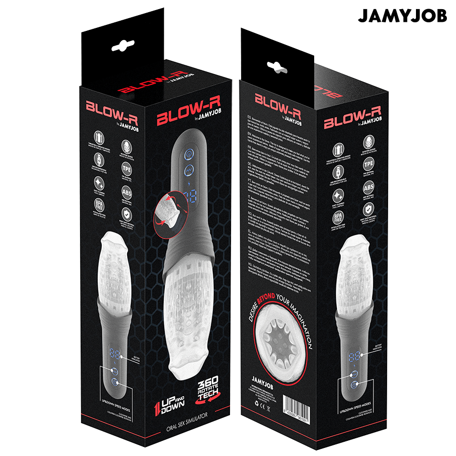 JAMYJOB - BLOW-R MASTURBATOR MIT STOSS- UND ROTATIONSFUNKTION – Bild 5