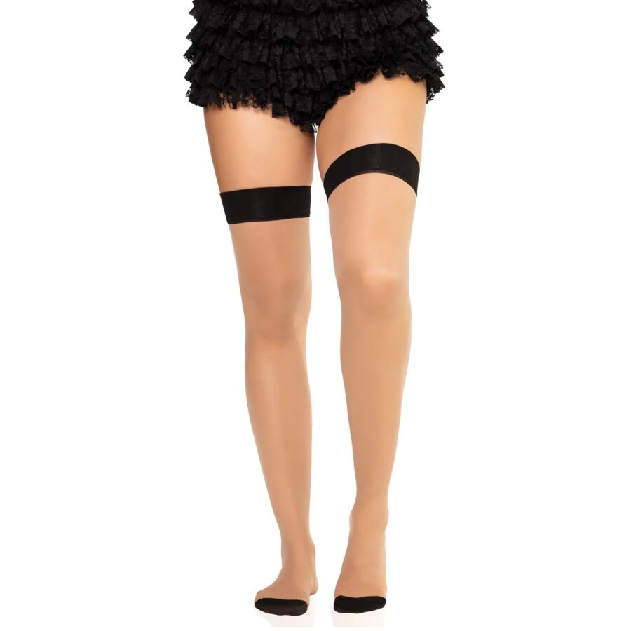 LEG AVENUE - 1963 SPANDEX-STRÜMPFE MIT NÄHTEN IM HINTERTEIL, SCHWARZ - EINHEITSGRÖSSE – Bild 5