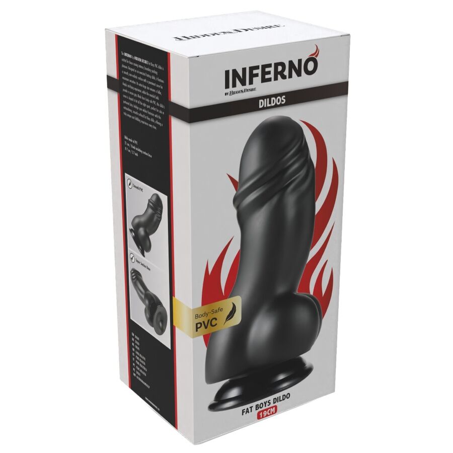 HIDDEN DESIRE - INFERNO FAT BOYS DILDO 19 CM – Bild 5