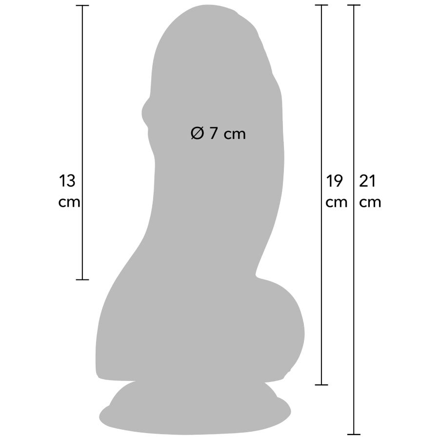 HIDDEN DESIRE - INFERNO FAT BOYS DILDO 19 CM – Bild 6