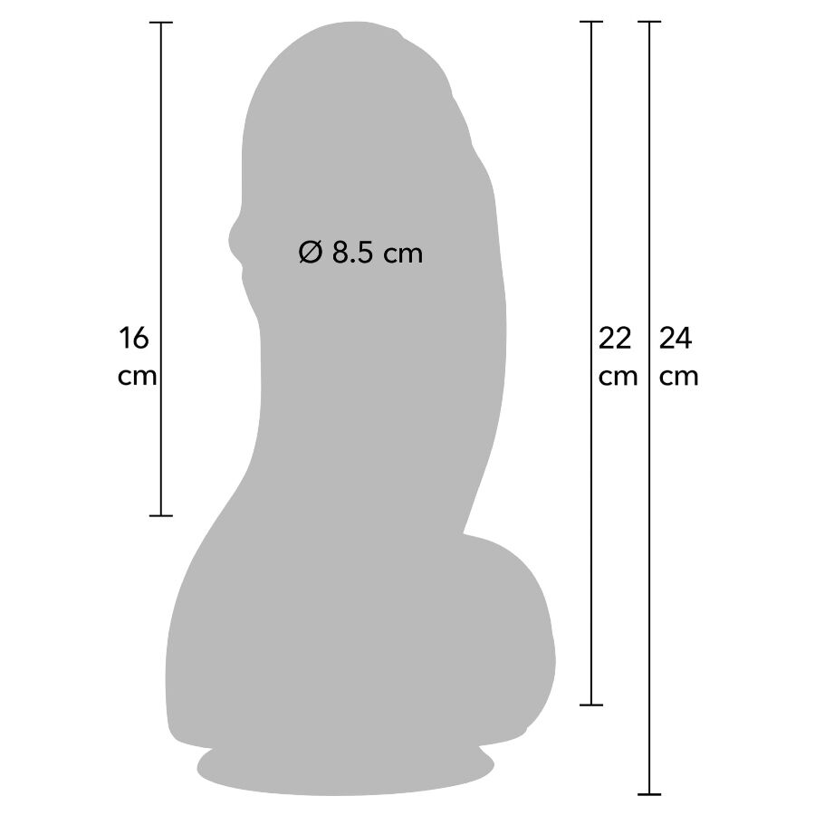 HIDDEN DESIRE - INFERNO FAT BOYS DILDO 22 CM – Bild 3