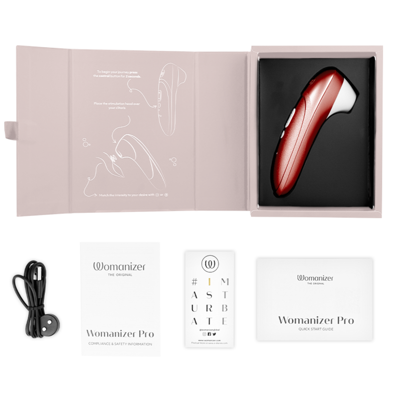 WOMANIZER - PRO VIBRANT KLITORALSTIMULATOR BURGUNDER – Bild 6